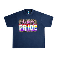 Navy Happy pride Urban Heavy Tee - FaDigitalArtStudio