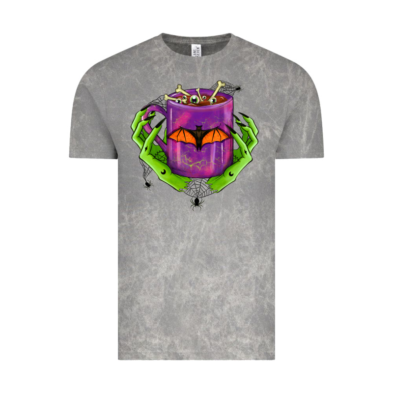 Halloween Coffee Cup With Hands Vintage Tee by FaDigitalArtStudio | Teevron