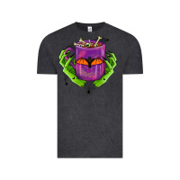Vintage Black Halloween Coffee Cup With Hands Vintage Tee - FaDigitalArtStudio