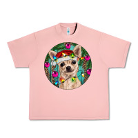 Salmon Christmas Chihuahua Urban Heavy Tee - RanaPortraitStore