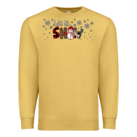 Antique Gold Christmas let it snow Premium Sweatshirt - JahusDesignShop