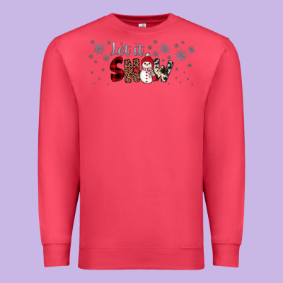 Christmas Let It Snow Premium Sweatshirt Designed By Jahusdesignshop