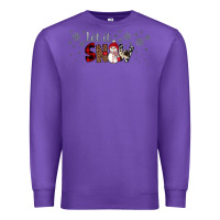 Purple Christmas let it snow Premium Sweatshirt - JahusDesignShop