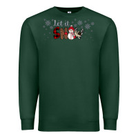 Sports Green Christmas let it snow Premium Sweatshirt - JahusDesignShop