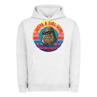 Pigment Lunar Rock Retro Sunset Just A Girl Who Loves Bigfoot Urban Hoodie - artisFamous