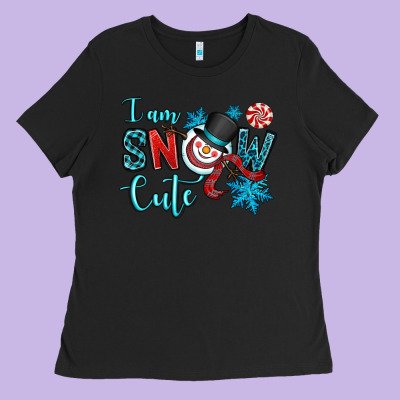 I Am Snow Cute Ladies Tee Designed By Oliviacreatesart