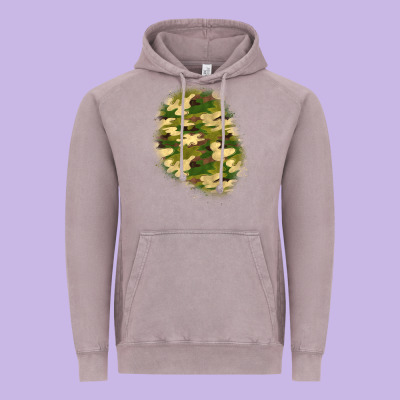 Camouflage Patch 3 Vintage Hoodie Designed By Bundleandbundleshop