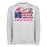 Heather Grey veteran nurse Heavyweight Sweatshirt - AdoDesignShop