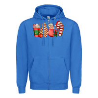 True Royal christmas tree cake and coffee cups ado Zipper Hoodie - AdoDesignShop