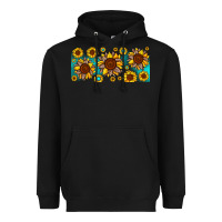 Black leopard sunflower gemstone Heavyweight Hoodie - JahusDesignShop