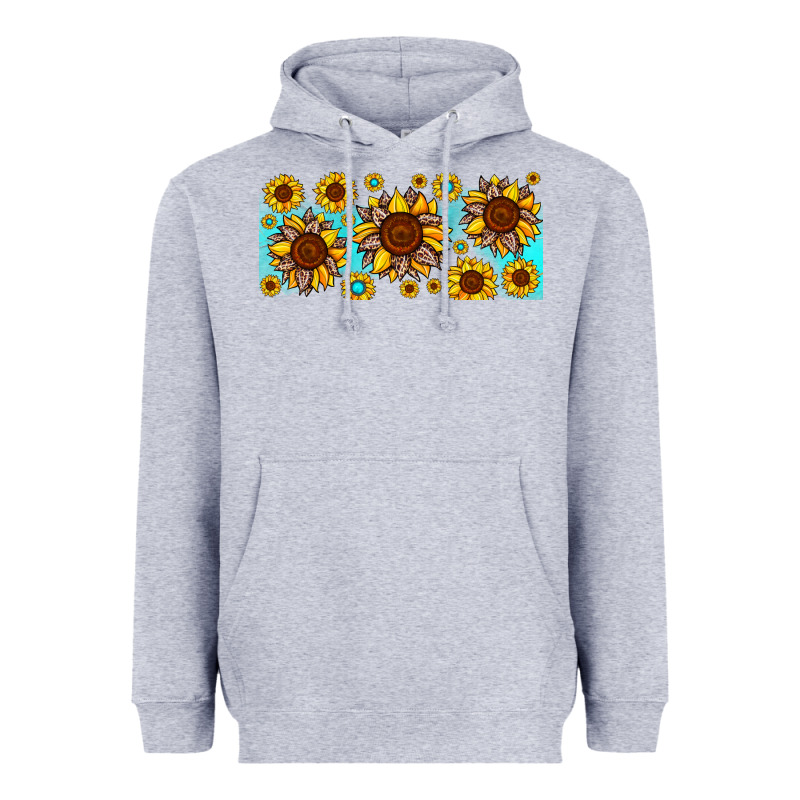 Leopard Sunflower Gemstone Heavyweight Hoodie by JahusDesignShop | Teevron