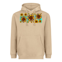 Mushroom leopard sunflower gemstone Heavyweight Hoodie - JahusDesignShop