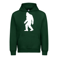 Forest Green bigfoot walking silhouette Urban Hoodie - artisFamous