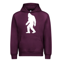 Mauve Wine bigfoot walking silhouette Urban Hoodie - artisFamous