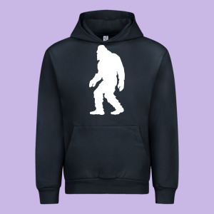 Bigfoot Walking Silhouette Urban Hoodie Designed By Artisfamous