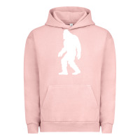 Pigment Salmon bigfoot walking silhouette Urban Hoodie - artisFamous