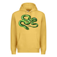 Antique Gold boomslang snake Premium Hoodie - LillyAllenDesigns
