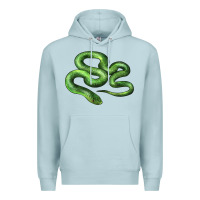 Blue Mist boomslang snake Premium Hoodie - LillyAllenDesigns