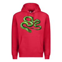 Cardinal boomslang snake Premium Hoodie - LillyAllenDesigns