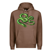 Chestnut boomslang snake Premium Hoodie - LillyAllenDesigns