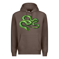 Coffee boomslang snake Premium Hoodie - LillyAllenDesigns