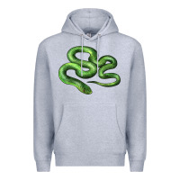 Heather Grey boomslang snake Premium Hoodie - LillyAllenDesigns