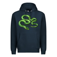 Navy boomslang snake Premium Hoodie - LillyAllenDesigns