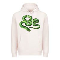 Pale Pink boomslang snake Premium Hoodie - LillyAllenDesigns