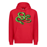 Red boomslang snake Premium Hoodie - LillyAllenDesigns