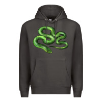 Smoke boomslang snake Premium Hoodie - LillyAllenDesigns