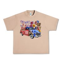 Burro Western Truck Fourth Of July America Urban Heavy Tee - FaDigitalArtStudio
