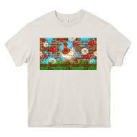Cream cute chicken Heavy Core Tee - TumblerDesignByShophia
