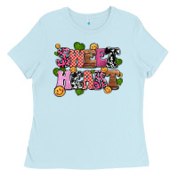Baby Blue sweetheart olivia Ladies Tee - OliviaCreatesArt