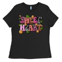 Black sweetheart olivia Ladies Tee - OliviaCreatesArt
