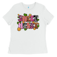 White sweetheart olivia Ladies Tee - OliviaCreatesArt