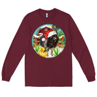 Burgundy Baby pig Long Sleeve Tee - FaDigitalArtStudio