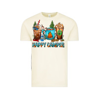 Vintage Arctic Happy Camper Coffee Cups Vintage Tee - FaDigitalArtStudio