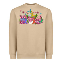 Mushroom western cancer  coffee cups with ribbons Heavyweight Sweatshirt - AdoDesignShop