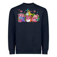 Navy western cancer  coffee cups with ribbons Heavyweight Sweatshirt - AdoDesignShop