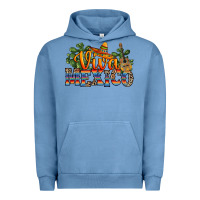 Pigment Pebble Blue viva mexico Urban Hoodie - RanaPortraitStore