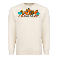 Sandshell hello fall pumpkin sunflower Premium Sweatshirt - JahusDesignShop