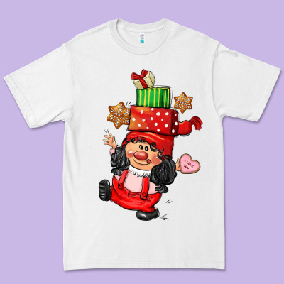 Cute Christmas Girl Gnome Premium Tee Designed By Cowgirlartshop