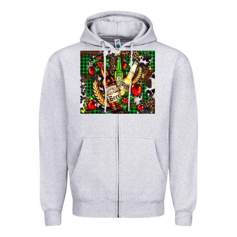Beer Set For Christmas Zipper Hoodie by AdoDesignShop | Teevron