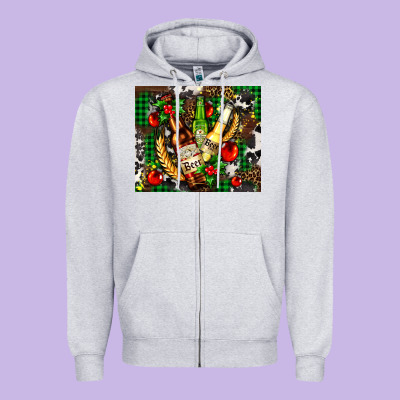 Beer Set For Christmas Zipper Hoodie Designed By Adodesignshop