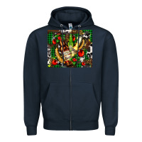 Navy beer set for Christmas Zipper Hoodie - AdoDesignShop