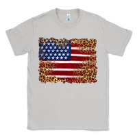 Moon Dust american flag and leopard Classic Tee - Artiststas