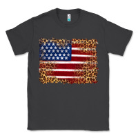 Smoke american flag and leopard Classic Tee - Artiststas