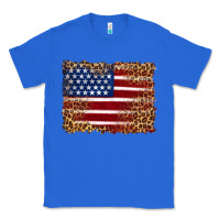 True Royal american flag and leopard Classic Tee - Artiststas