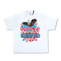 White American heart southern soul 4th of july Urban Heavy Tee - FaDigitalArtStudio