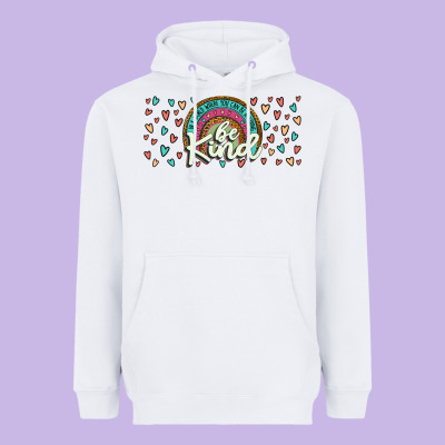 Be Kind Heavyweight Hoodie Designed By Jahusdesignshop